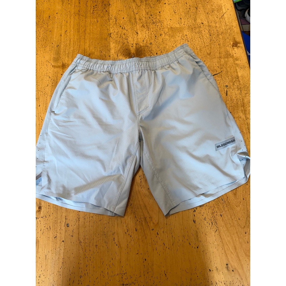 Legends Luka Size L Light Grey Athletic Gym Training Shorts with Liner